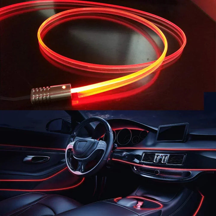 Moderne GlowLine RGB Auto-Innenbeleuchtung. Bunte LED Dekoration für ein personalisiertes Interieur.