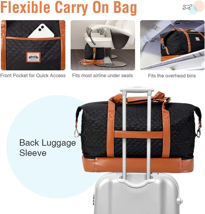 Vielseitige 50L Sport-Reisetasche mit separatem Schuhfach und Kulturbeutel, ideal für Reisen & Gym.