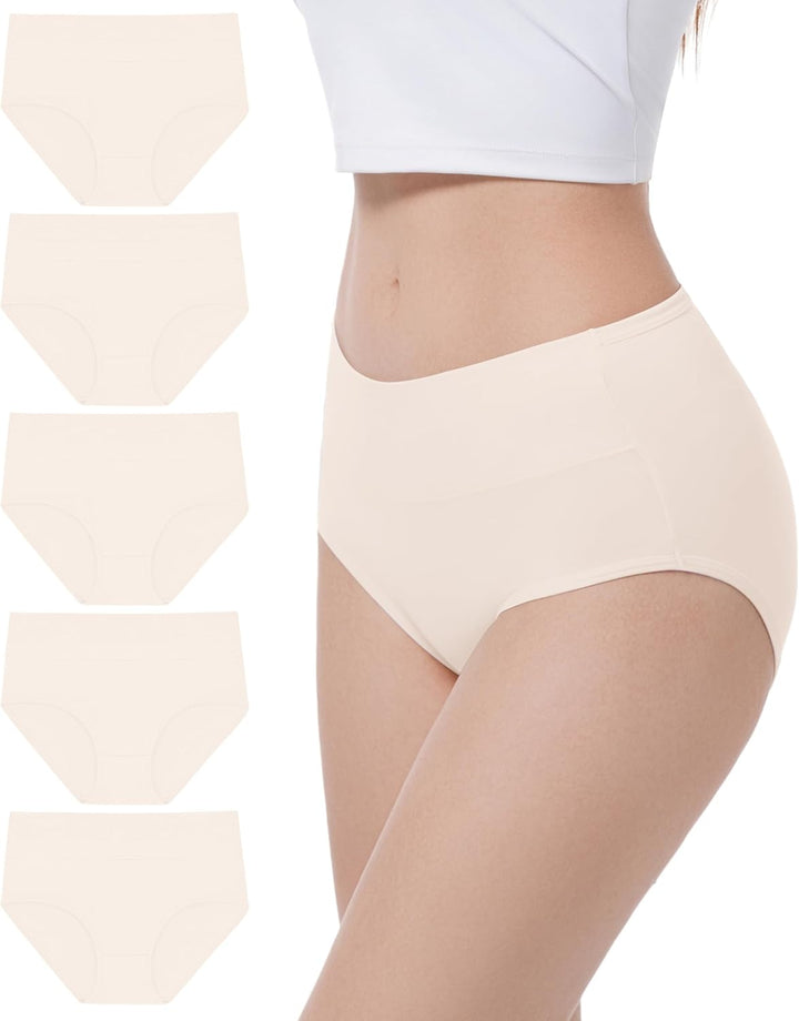 Damen Unterhosen Set, High-Waist, atmungsaktiv & bequem. Perfekte Passform für Komfort im Alltag und beim Sport.