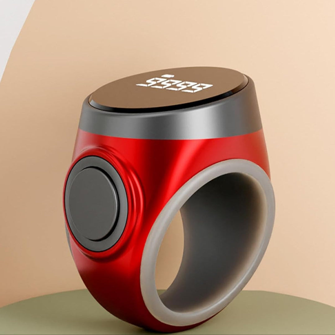 Aufladbarer Digitalzähler-Ring, 1+1 GRATIS. Tragbar für Meditation & Sport.