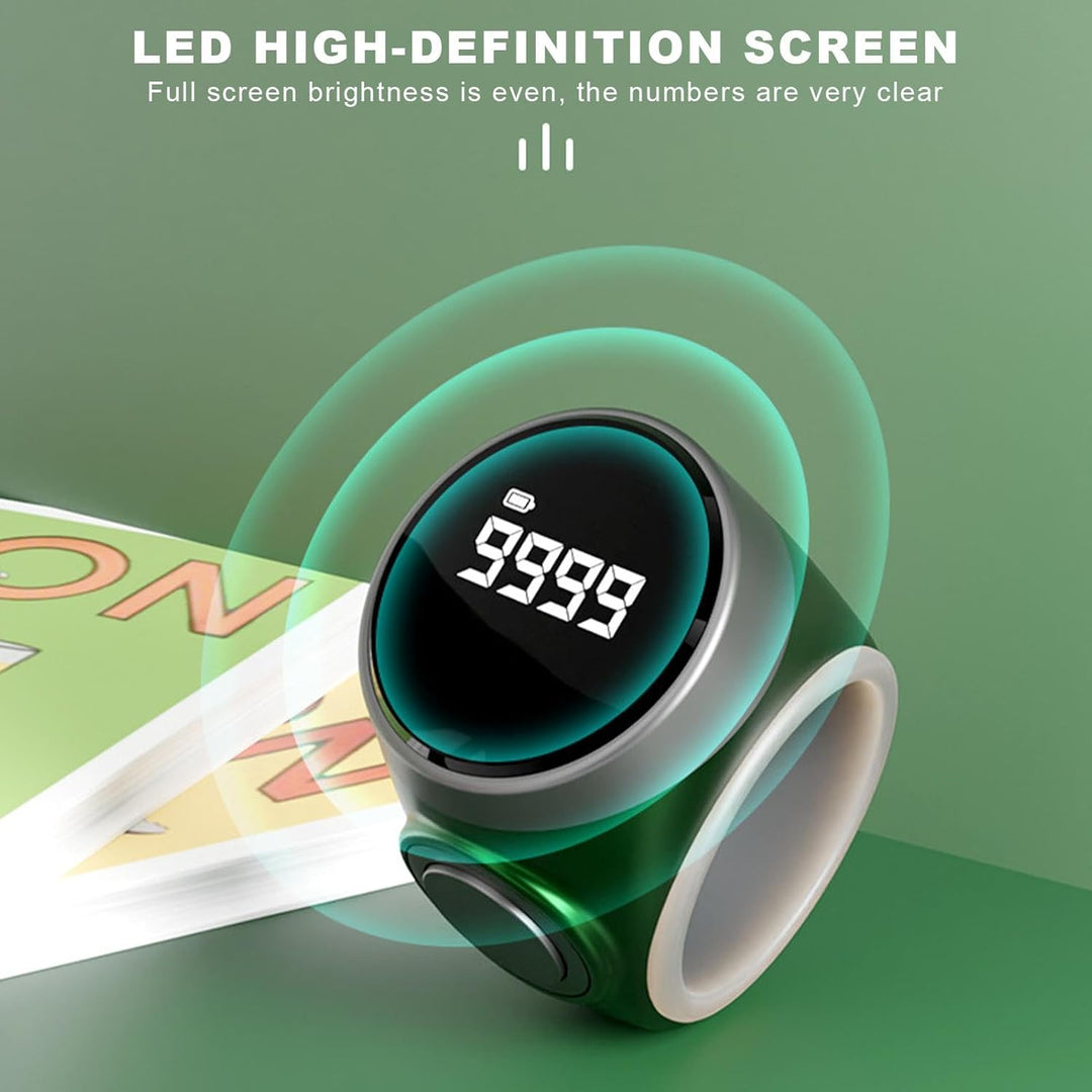Unisex Digitaler Fingerzählring mit 4 Stellen. Leicht, tragbar, für Zählen unterwegs.