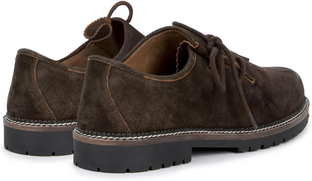 Authentische Herren Haferlschuhe aus echtem Leder. Rustikaler Vintage-Look für Trachten, ideal für Oktoberfest.