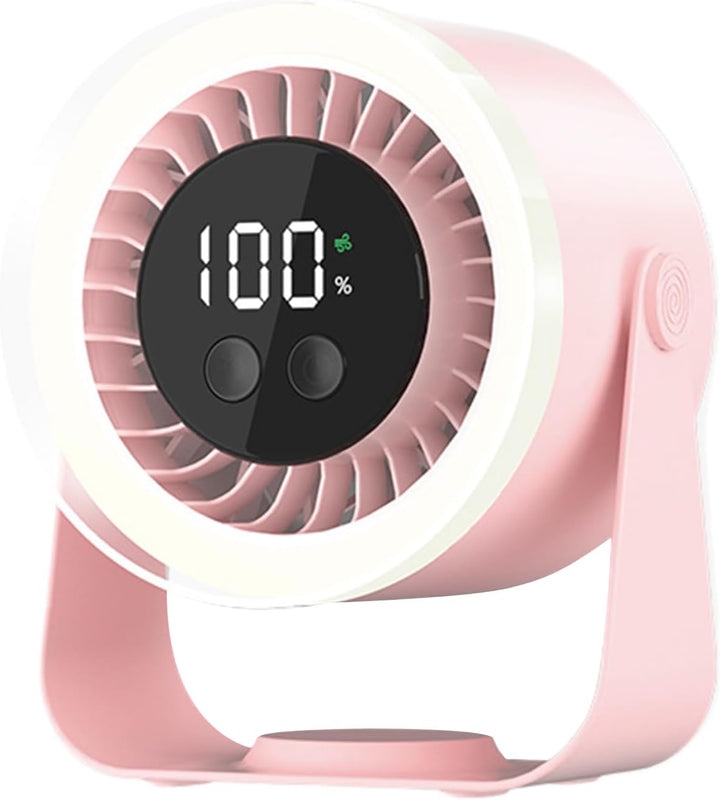 Auralis Mini-Ventilator in Schwarz, leise & effizient, ideal für Arbeit & Entspannung.