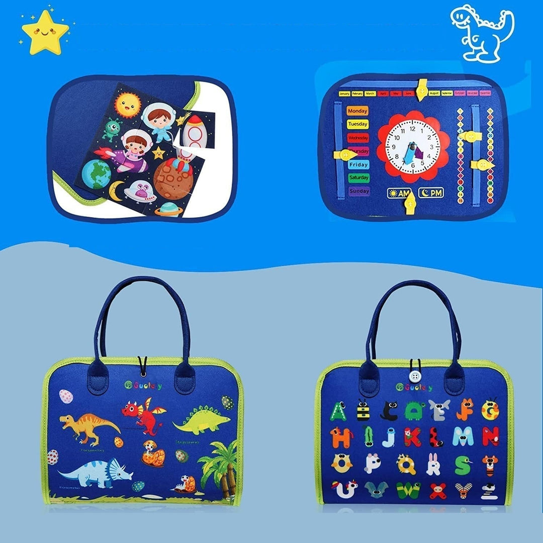Pädagogisches Montessori Lernbuch für Kinder, unterstützt ganzheitliche Entwicklung, Feinmotorik und spielerisches Lernen.