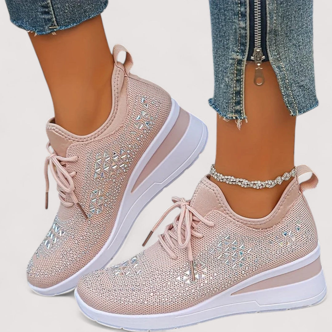 Alltagstaugliche Glitzer-Sneaker für Damen, leicht, bequem und mit gutem Halt.