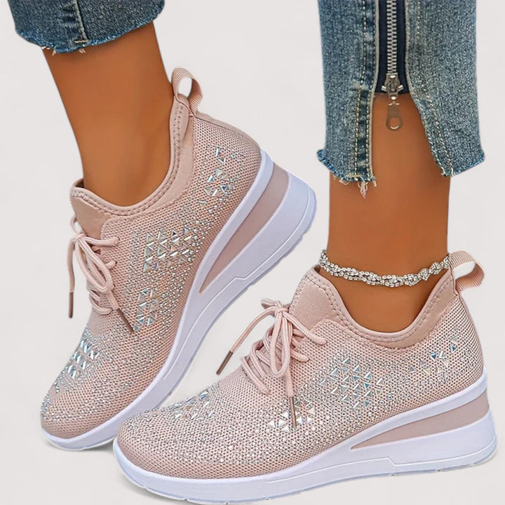Alltagstaugliche Glitzer-Sneaker für Damen, leicht, bequem und mit gutem Halt.