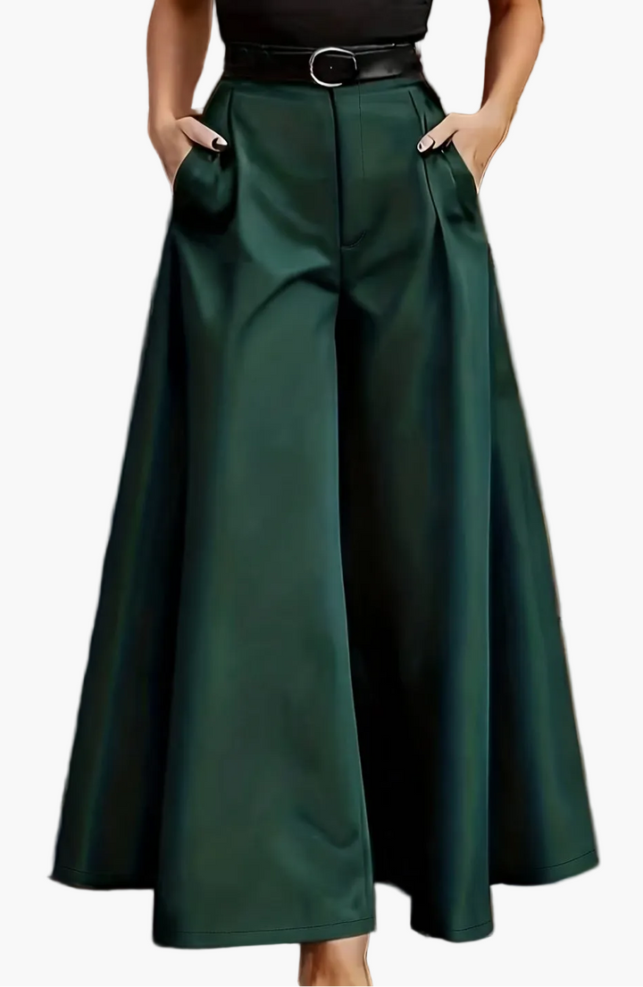 Damenhose Palazzo weitbeinig, High-Waist, elegant für Business, Abendmode & Frühjahr/Sommer.