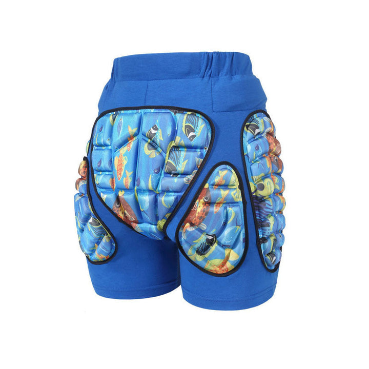 Dynamische Schutz Sporthose für Wintersportler; sicherer Hüft- und Oberschenkelschutz beim Skifahren und Snowboarden.