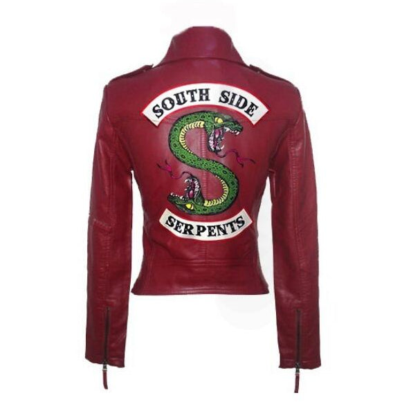 Moderne Damen-Übergangsjacke im Schlangenmuster, ideal für Freizeit und einen eleganten, stylischen Auftritt.