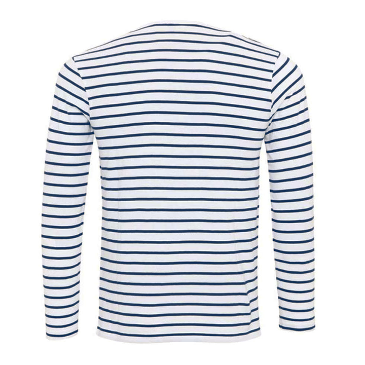 Herren Gestreiftes Langarm Henley-Shirt Dorian, ein klassisches Komfortshirt für vielseitige Herrenmode.