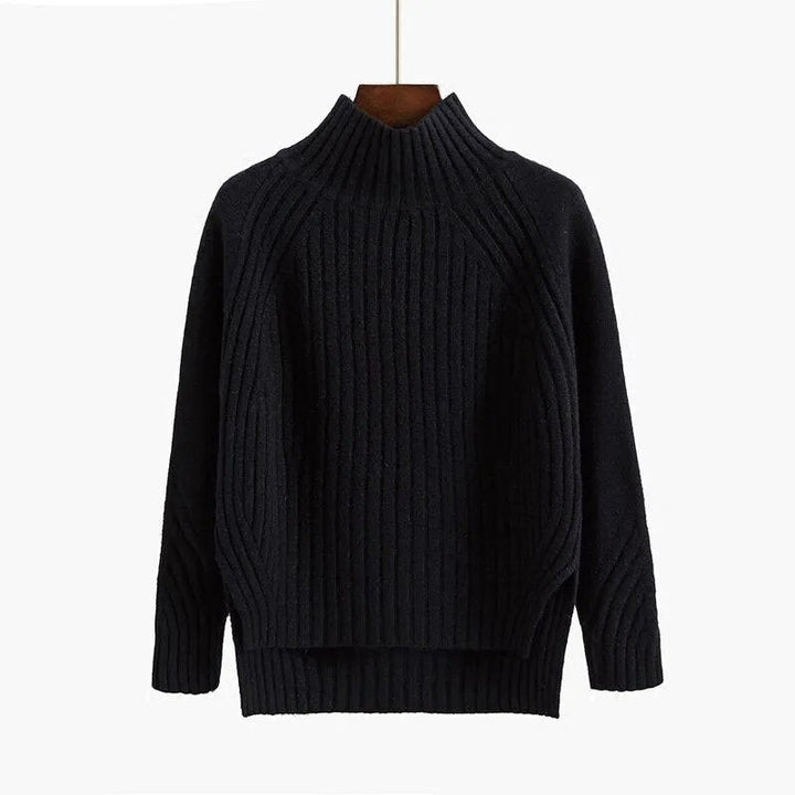 Vielseitiger Damen Strickpullover, Rundhals-Design, ideal als Basic für Freizeit und Büro.