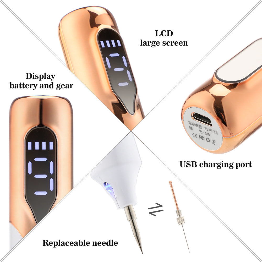Kompaktes Plasma Hautpflegegerät GlowDot für professionelle Hautstraffung & Anti-Aging bequem zu Hause genießen.