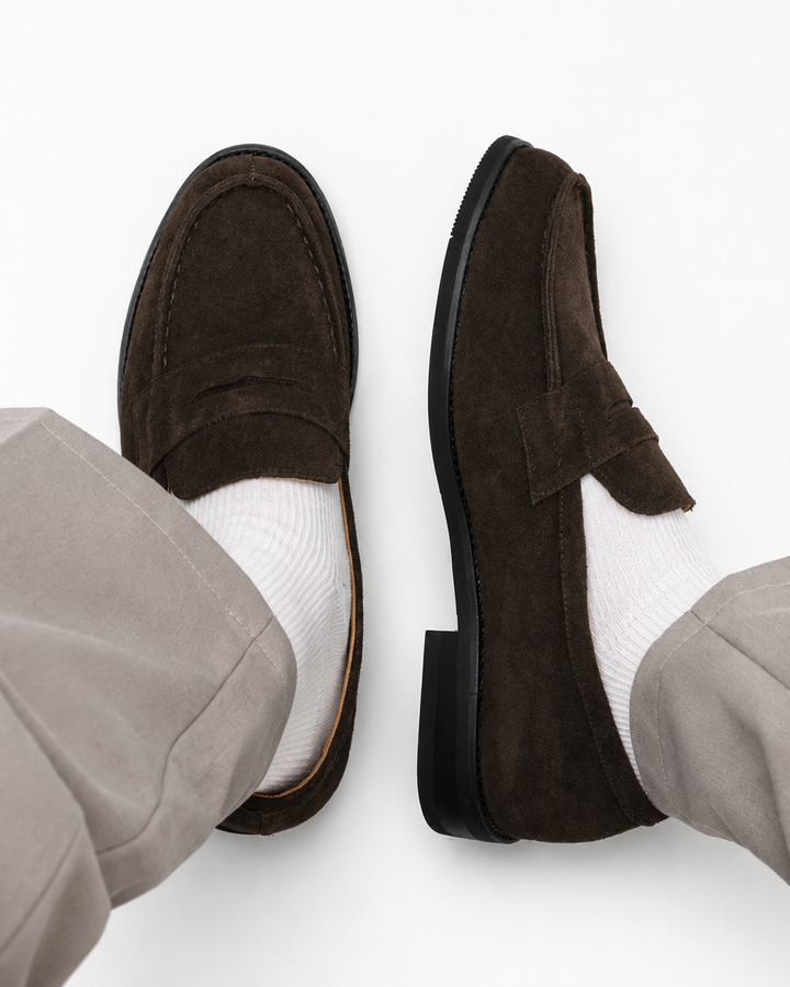 Detail: Atmungsaktive Herren Loafer mit gepolsterter Innensohle, komfortable Alltagsschuhe für den Sommer.