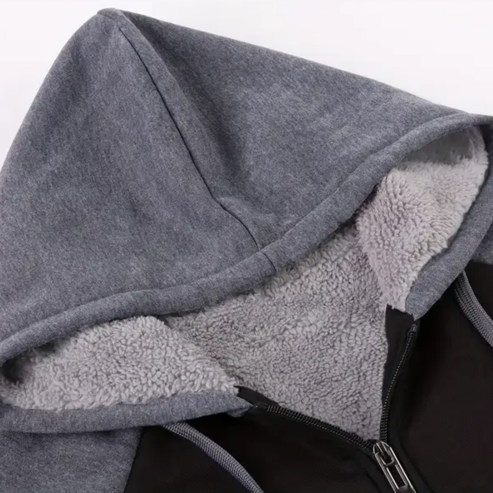Bequemer Herren Kapuzenpullover "Niels", gefüttert für optimalen Wärmeschutz im Winter.