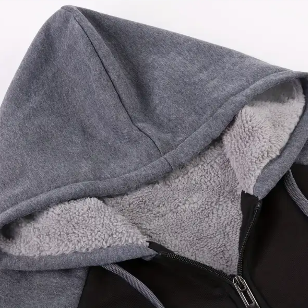Bequemer Herren Kapuzenpullover "Niels", gefüttert für optimalen Wärmeschutz im Winter.