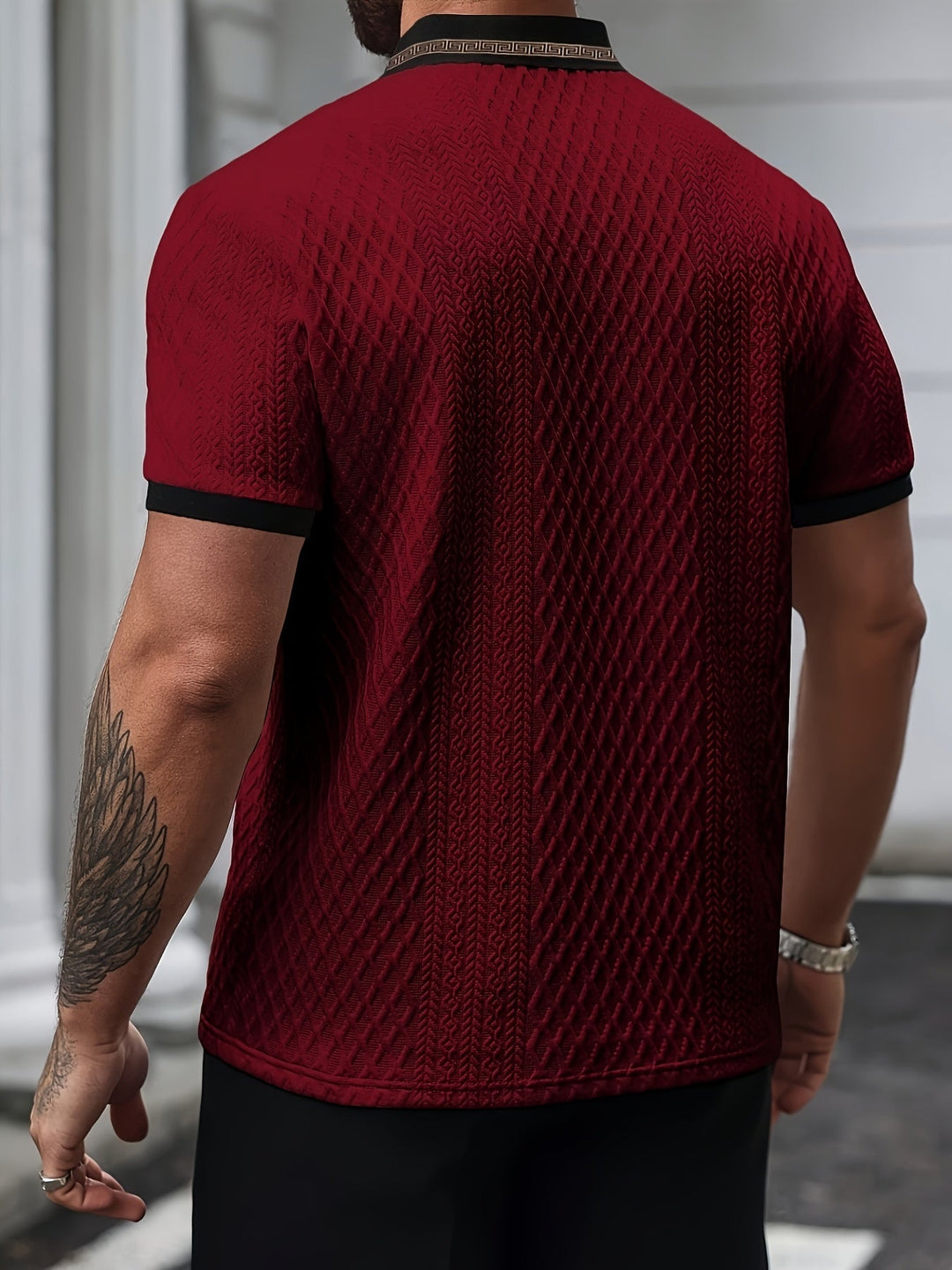 Atmungsaktives Herren Poloshirt mit Farbblock, ideal für heiße Sommertage und aktive Freizeit.