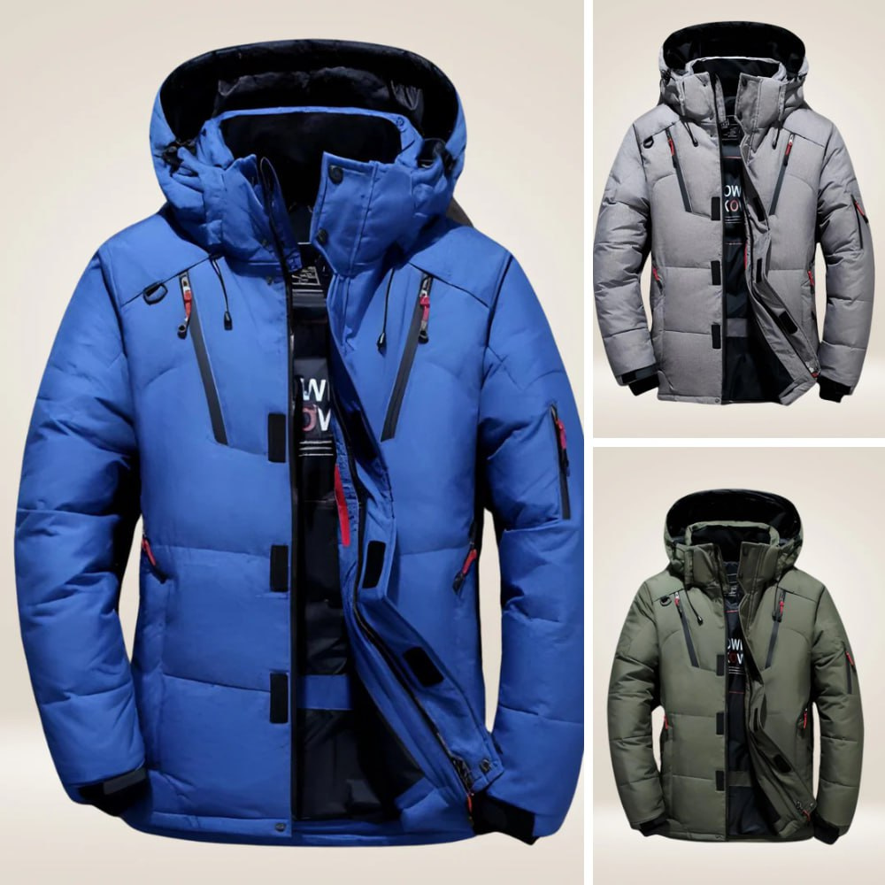 Herren Winterjacke für Extremwetter. Warm, winddicht & wasserabweisend. Idealer Kälteschutz für Outdoor.