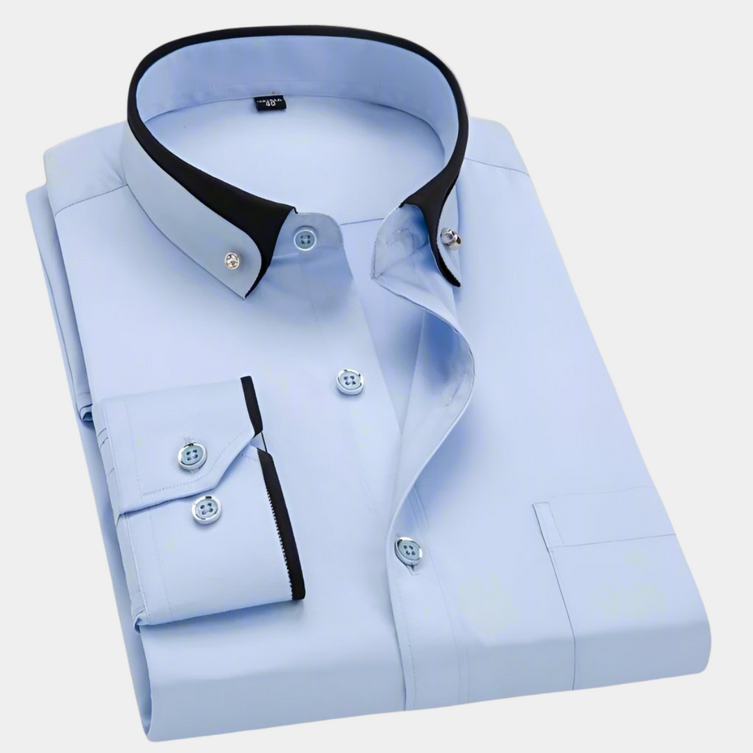 Elegantes Herren Langarmhemd, klassisch und vielseitig, für Business & Freizeit. Zeitlose Herrenmode.