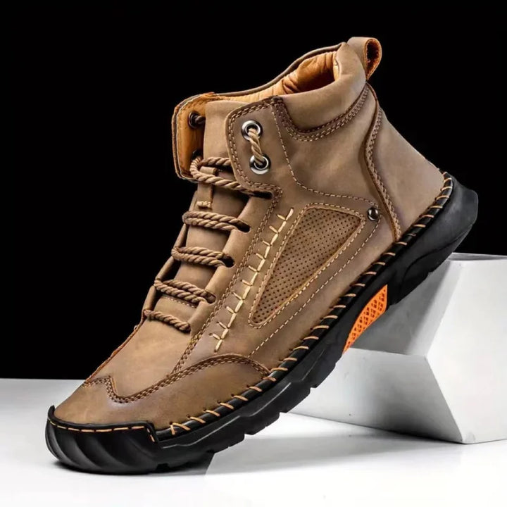 Stilvolle Herren Business-Schnürschuhe f. den ganzen Tag, orthopädisches Fußbett & Grip-Sohle.
