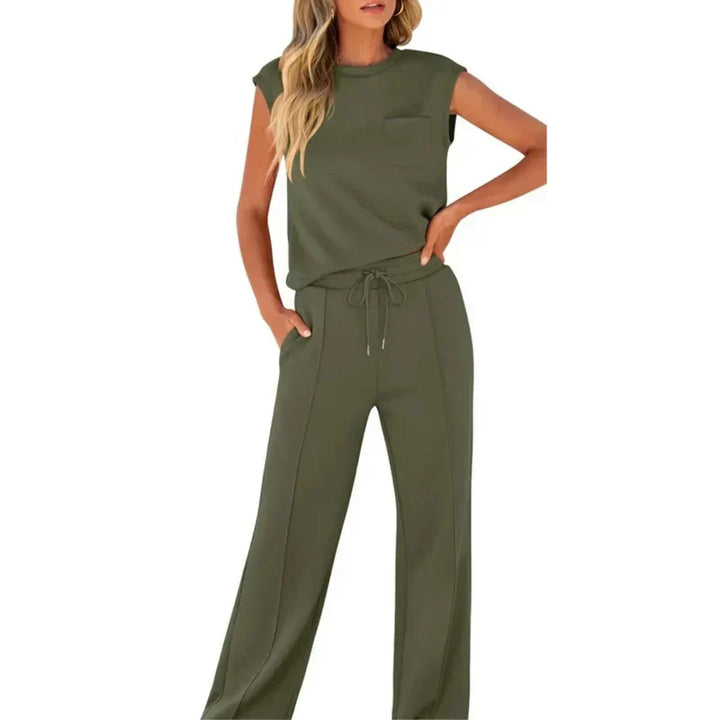 Casual & elegantes Damen Zweiteiler Set ärmellos, vielseitig kombinierbar für Sommer-Mode.