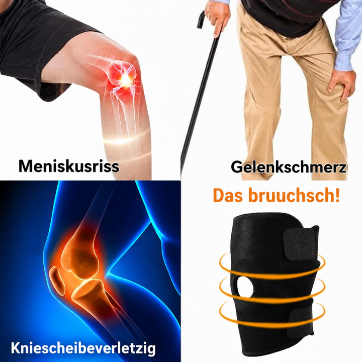 Flexible Stützbandage für das Knie, bietet Komfort und Halt bei Bewegung, Gelenkschutz für Sport und tägliche Aufgaben.