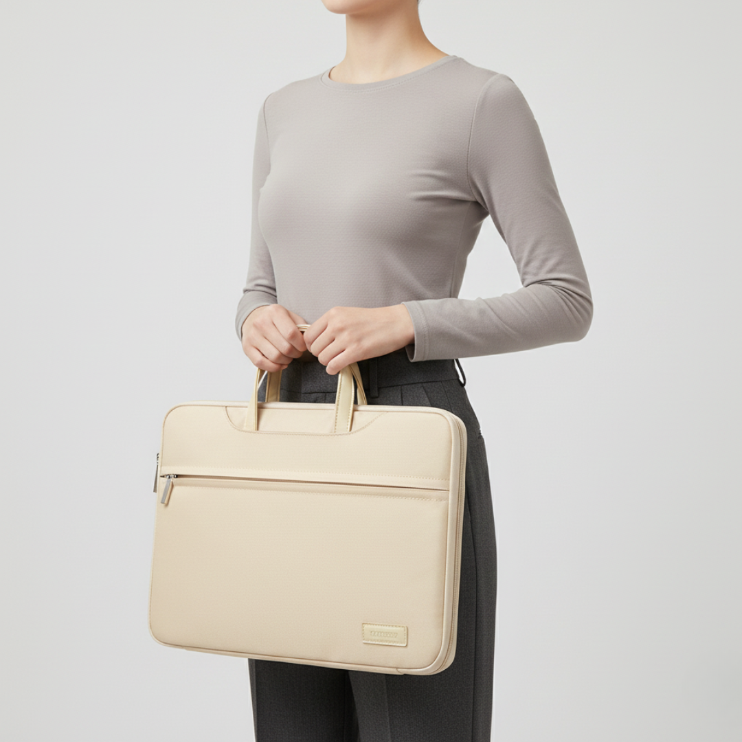 Unisex Aktentasche mit Organizer. Perfekte Notebook Hülle & Business Tasche für Technik Zubehör.