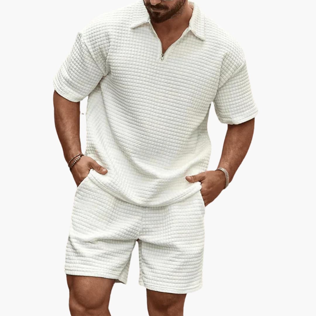 Herren Luxuriöses Freizeit-Set für Stil & Komfort, bequemer Zweiteiler. Perfekt für Athleisure & Casual Wear.