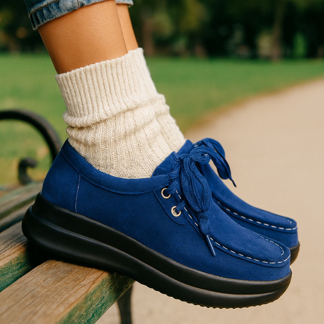 Sportliche Damen Sneakers, vielseitige Freizeitschuhe, leicht & bequem für jeden Tag. Mit rutschfester Sohle.
