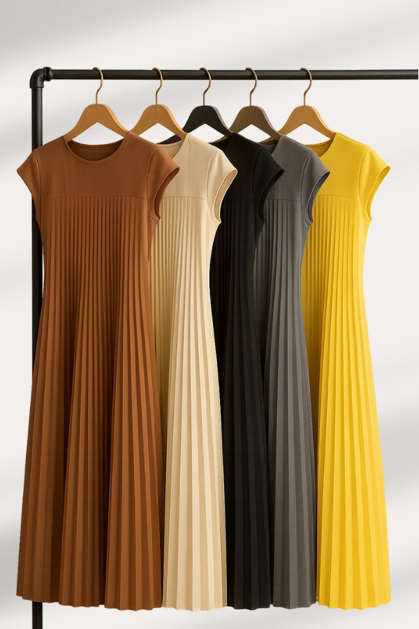 Vielseitiges Damen Freizeitkleid, ärmelloses Maxikleid, locker geschnitten & komfortabel, einfarbig für Alltag & Sommer.