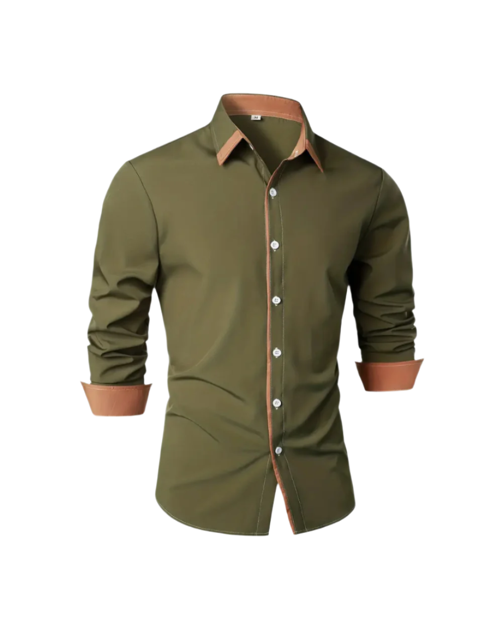 Klassisches Herren Langarmhemd Button-Up, modern & bequem. Vielseitig für Business Casual & entspannte Tage.