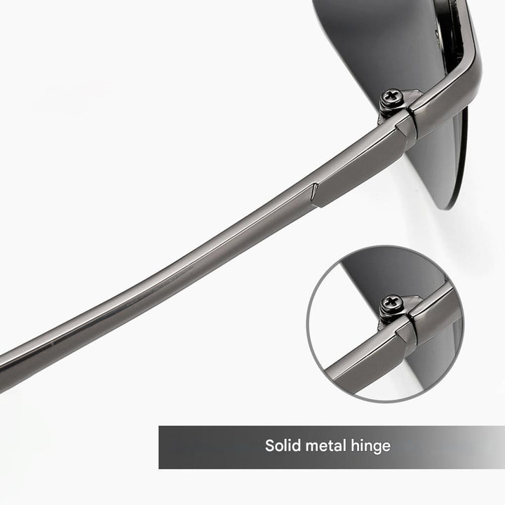 Stilvolle selbsttönende Polarisationsbrille für optimalen UV-Schutz & blendfreie Sicht Tag & Nacht.