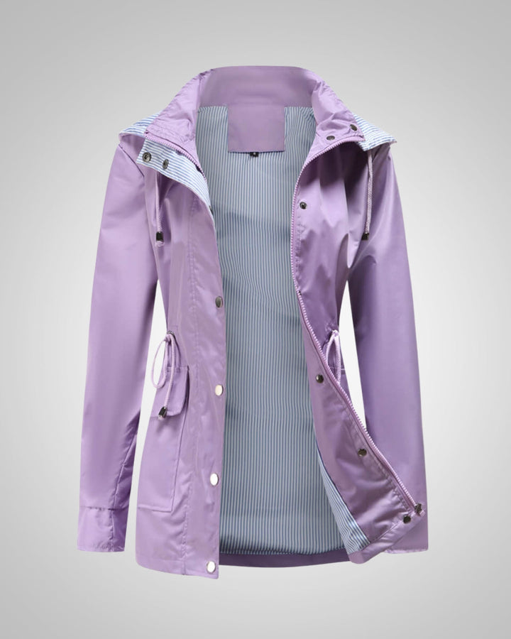 Trendige Damen Kapuzenjacke mit Kordelzug, stilvoll für Herbst & Frühling, perfekte Outdoorjacke.