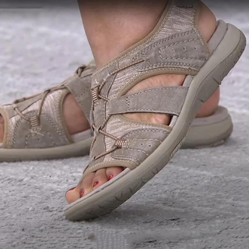 Leichte orthopädische Ursula Damensandalen für unbeschwerte Schritte & langanhaltenden Komfort. Sommerschuhe.