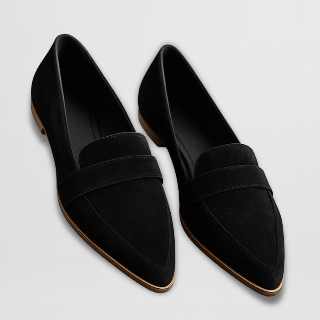 Klassische Damen Loafer mit spitzer Zehe. Flache Freizeitschuhe für Damenmode, elegant & komfortabel für jeden Tag.