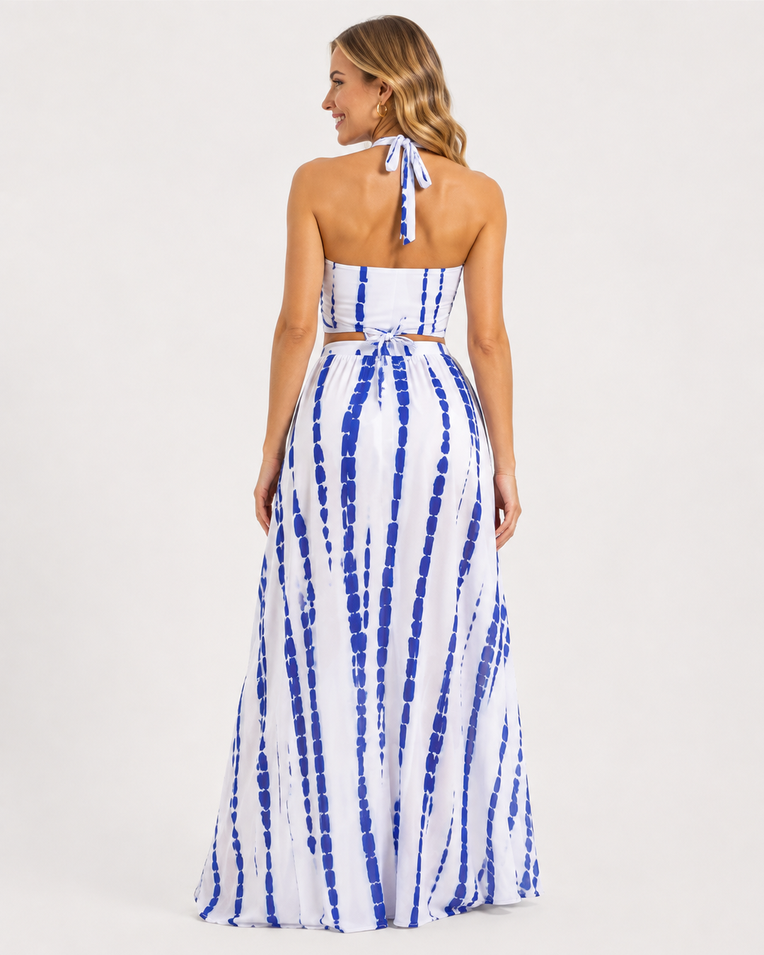 Schicker Damen Bikini Kreuzkleid Badeanzug, vielseitige Urlaubskleidung für den Strand.