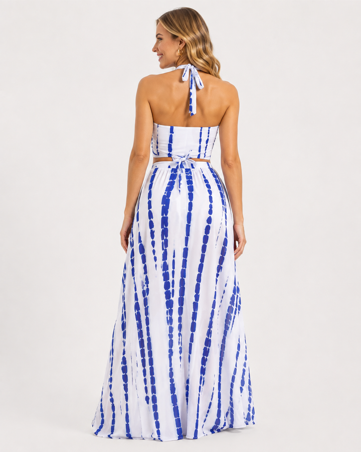 Schicker Damen Bikini Kreuzkleid Badeanzug, vielseitige Urlaubskleidung für den Strand.
