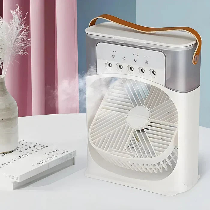 Effizienter tragbarer Luftkühler zur schnellen Raumkühlung, als Ventilator & Luftbefeuchter.