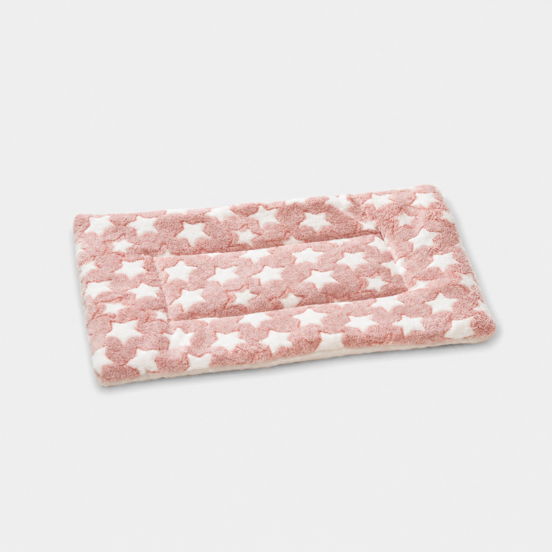 Haustiermatte in Grau, faltbar, weich gepolstert, ein Kuschelplatz für alle Haustiere.