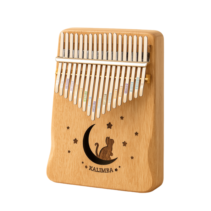 Tragbares 17-Tasten Kalimba Daumenklavier aus robustem Holz, ein akustisches Musikinstrument für alle.