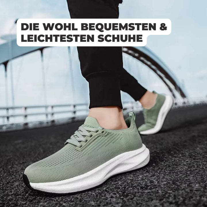 Damen Alltags-Sneaker mit orthopädischen Eigenschaften, weiß.