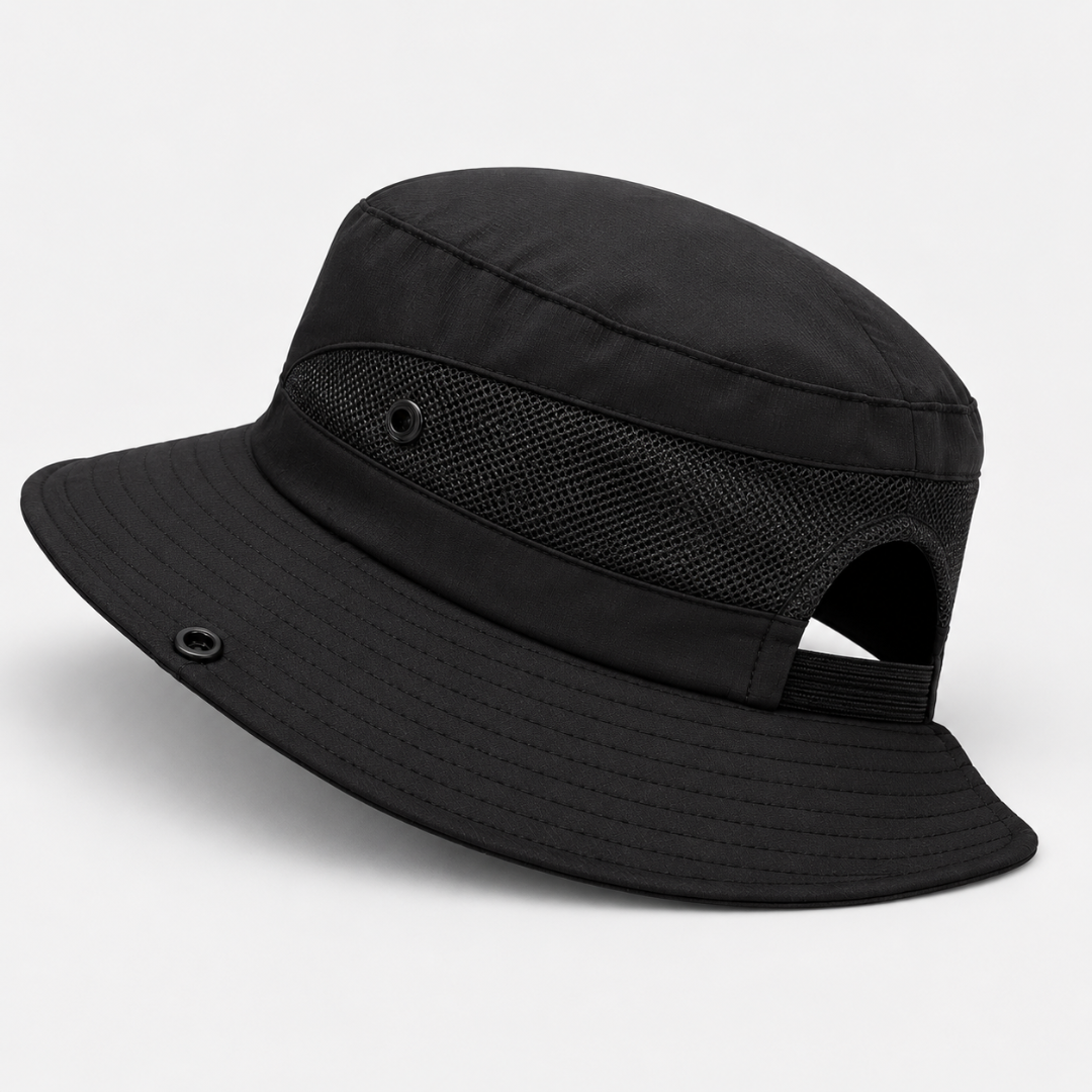 Outdoor-Sonnenhut unisex. Breitkrempig, faltbar, UV-Schutz. Optimal für Sport und Freizeit.