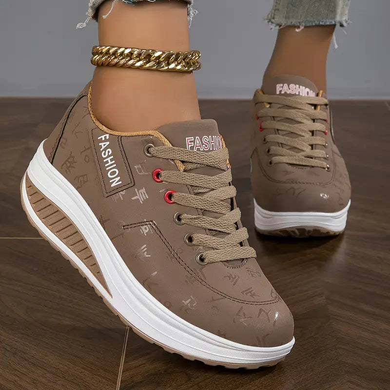 Bequeme Damen Orthopädische Sneaker mit Fußgewölbeunterstützung für langanhaltenden Komfort bei Freizeit & Alltag.
