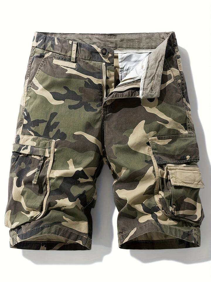 Herren Cargo-Shorts Camouflage, robust und bequem für Outdoor & Freizeit-Abenteuer.