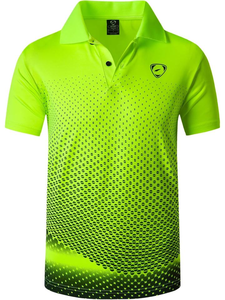 Stilvolles Herren Polohemd mit einzigartigem Grafikdesign, perfekt für Golf und entspannte Freizeit.
