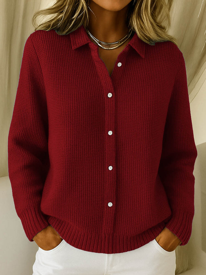 Zeitloser Damen Strickcardigan für Damen, langärmlig, warm & stilvoll, unverzichtbar für die Wintergarderobe.