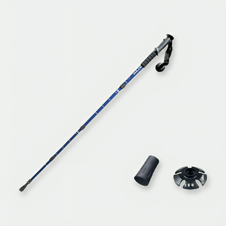 Leichtgewichts-Wanderstöcke, höhenverstellbar & faltbar, ideal für Trekking & Bergsport.