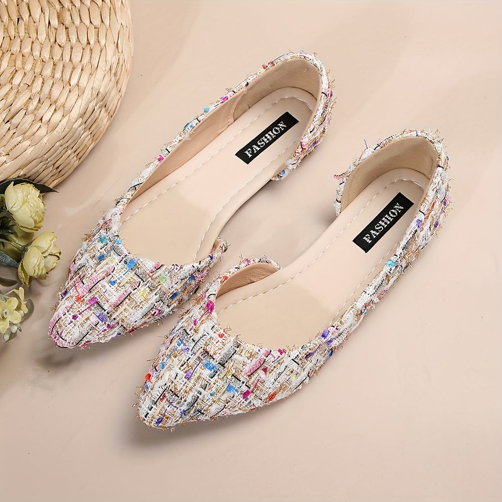 Klassische Ballerinas für Damen mit spitzer Zehenpartie, bequeme & elegante Flats für jede Gelegenheit.