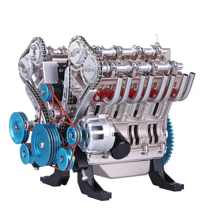 Elegantes V8 Motorblock Ornament aus Metall, perfekte Dekoration für Autoliebhaber und Sammler. Industrielle Schreibtischdeko.
