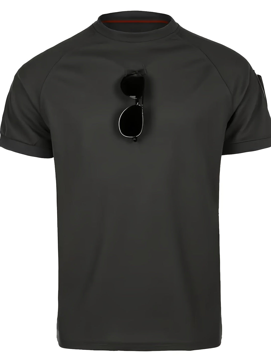 Herren Kurzarmshirt, taktisch, mit zwei Schultertaschen & Patchflächen. Perfekt als Funktions- oder Einsatzshirt.