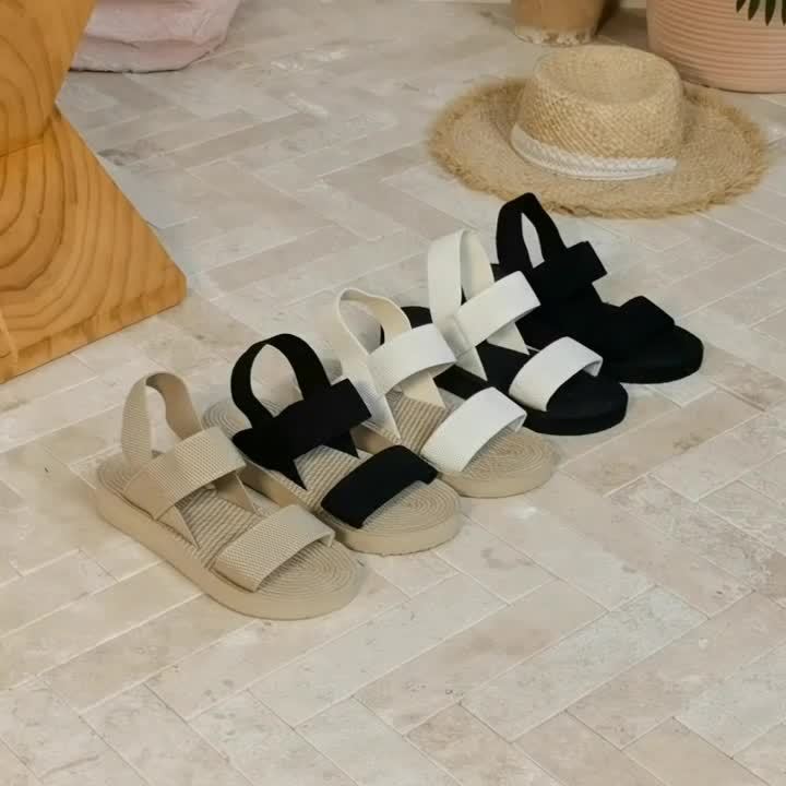 Vielseitige Damen Plateau Sandalen, perfekt als Sommerschuhe & bequeme Urlaubsschuhe.